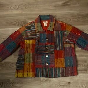 TravelSmith Multicolor Patchwork Jacket
